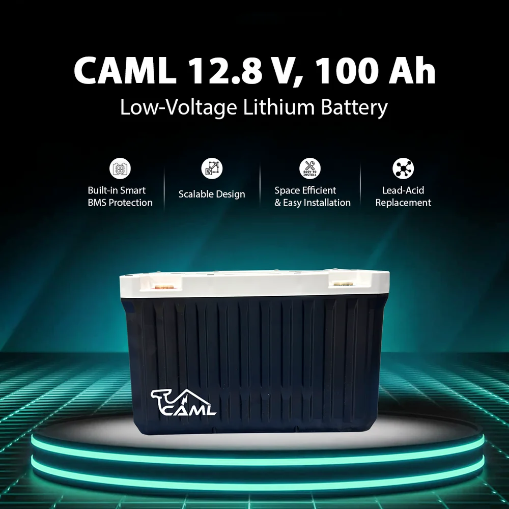 Loom Solar CAML 12.8V 100Ah LiFePO4 Lithium Battery
